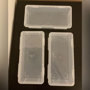 3pcs Clear Plastic Storage Containers